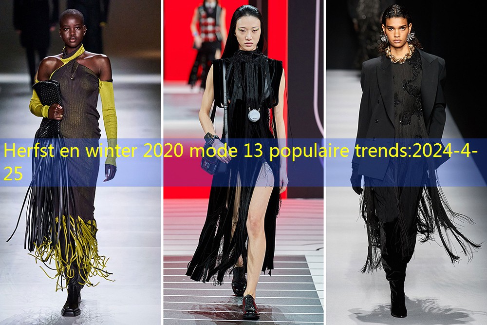 Herfst en winter 2020 mode 13 populaire trends