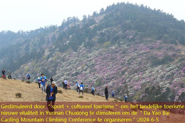 Gestimuleerd door ＂sport + cultureel toerisme＂ om het landelijke toerisme nieuwe vitaliteit in Yunnan Chuxiong te stimuleren om de ＂Da Yao Bai Caoling Mountain Climbing Conference te organiseren＂